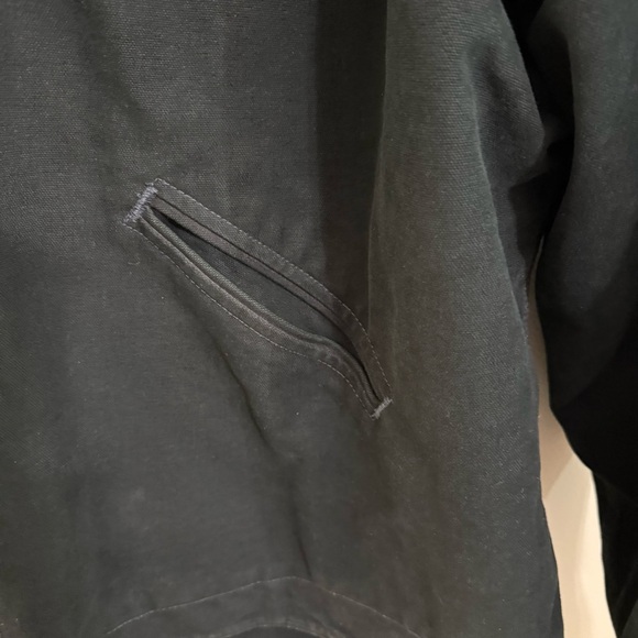 vintage Carhartt Detroit jacket hooded Sherpa lined J141 SPC dark green 2XL - Picture 2 of 12